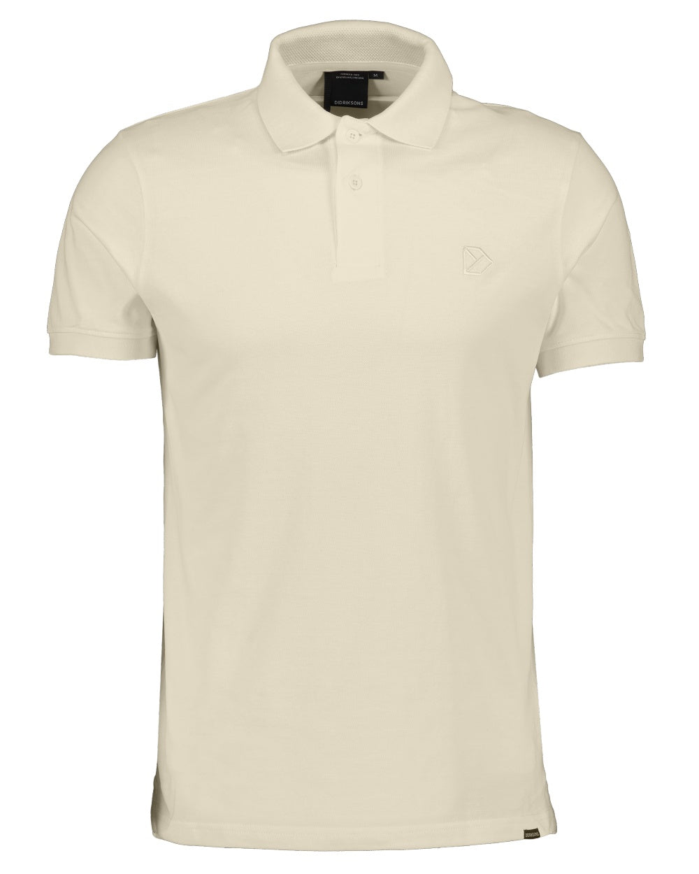 Light Beige coloured Didriksons Ville Pike Polo Shirt 2 on white background