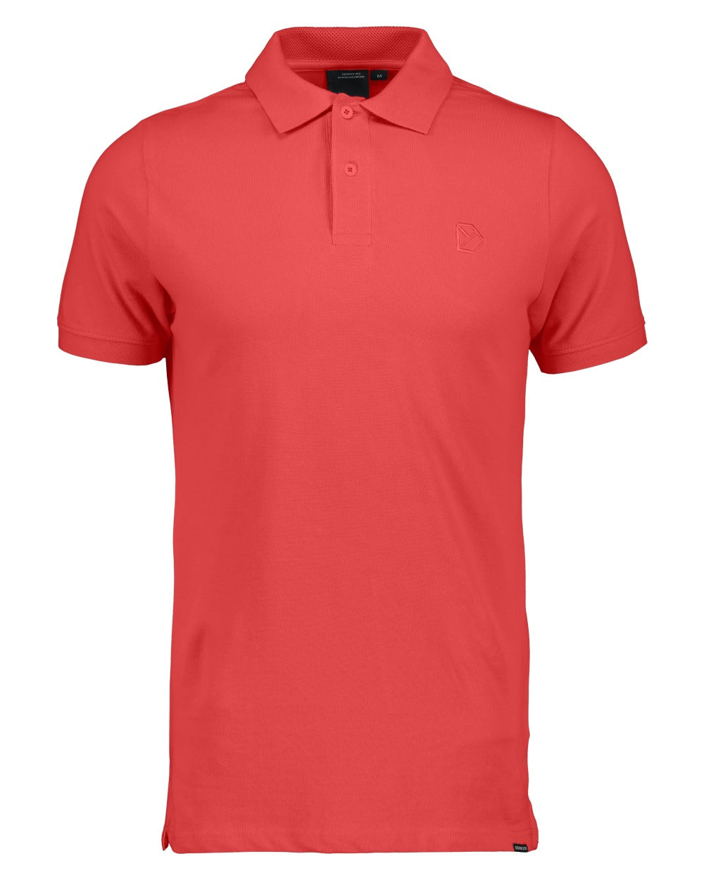 Pomme Red coloured Didriksons Ville Pike Polo Shirt 2 on white background