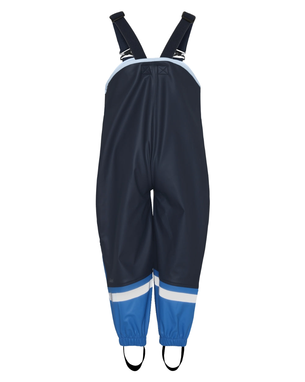 Navy coloured Didriksons Waterman Kids Rain Set on white background