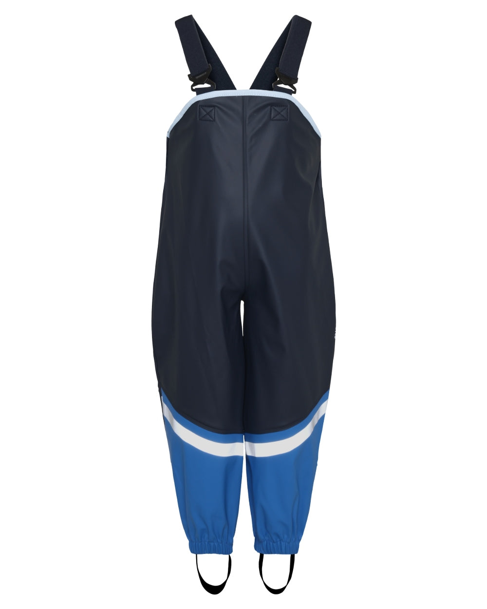 Navy coloured Didriksons Waterman Kids Rain Set on white background