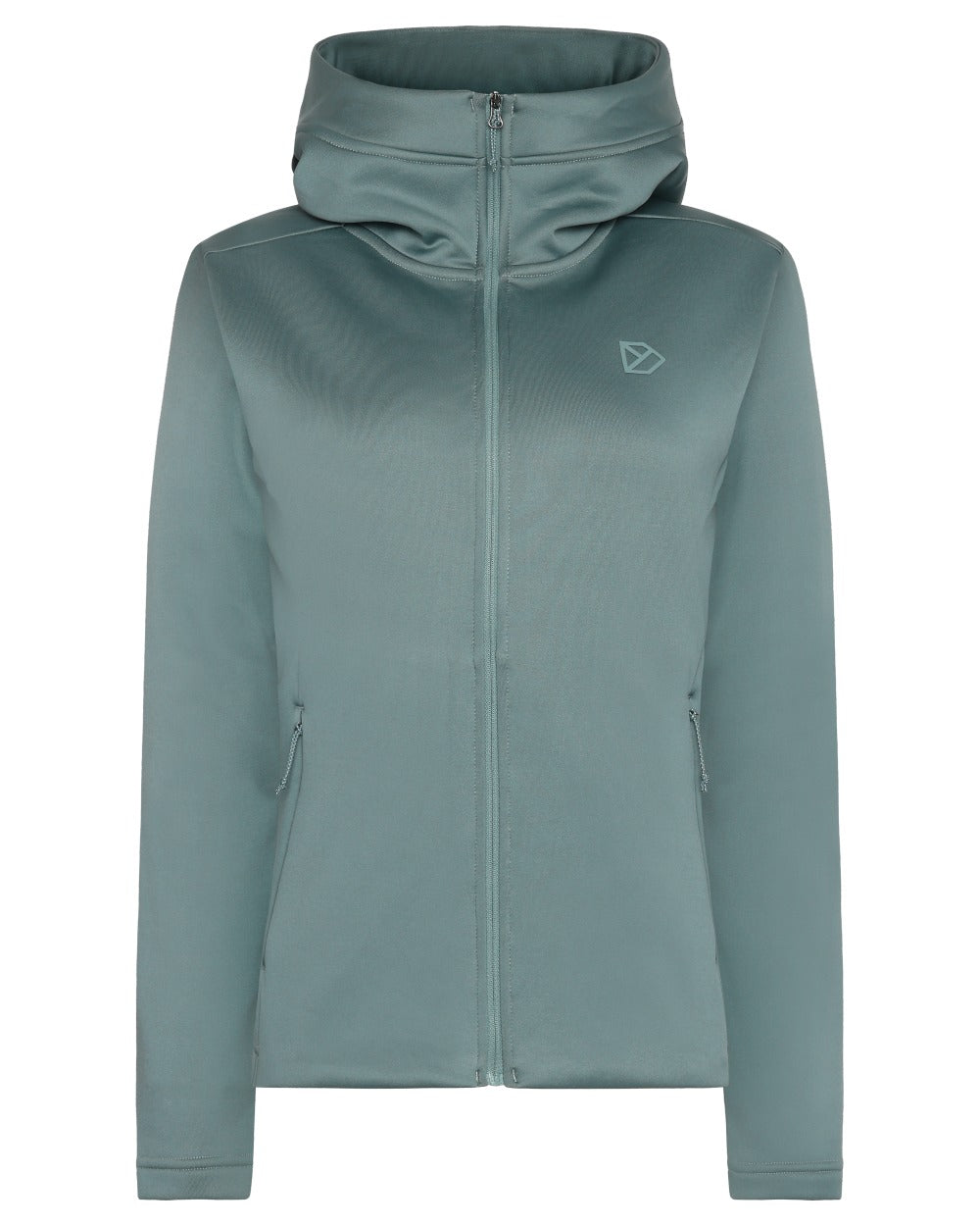 Factory Blue coloured Didriksons Womens Anneli Full-Zip Jacket on white background