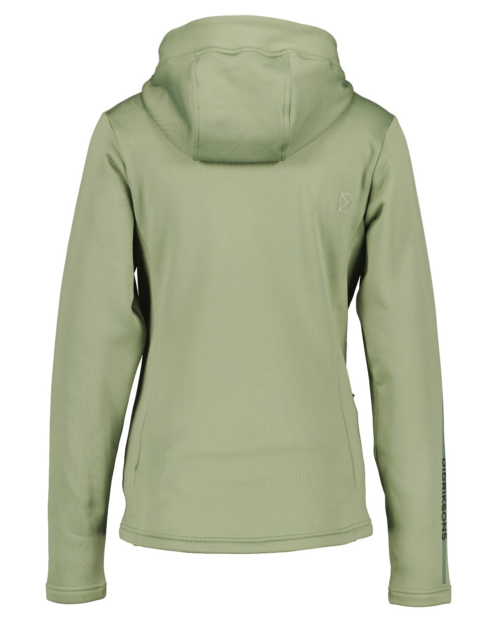 Light Moss coloured Didriksons Womens Anneli Full-Zip Jacket on white background