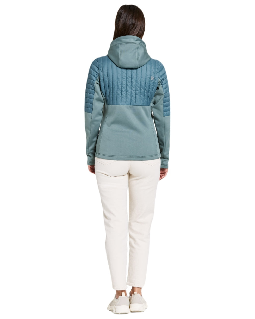 Factory Blue coloured Didriksons Womens Annema Full Zip 6 on white background