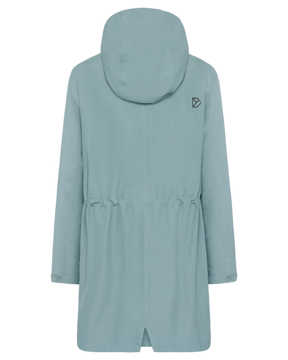 Factory Blue coloured Didriksons Womens Eliana Parka on white background