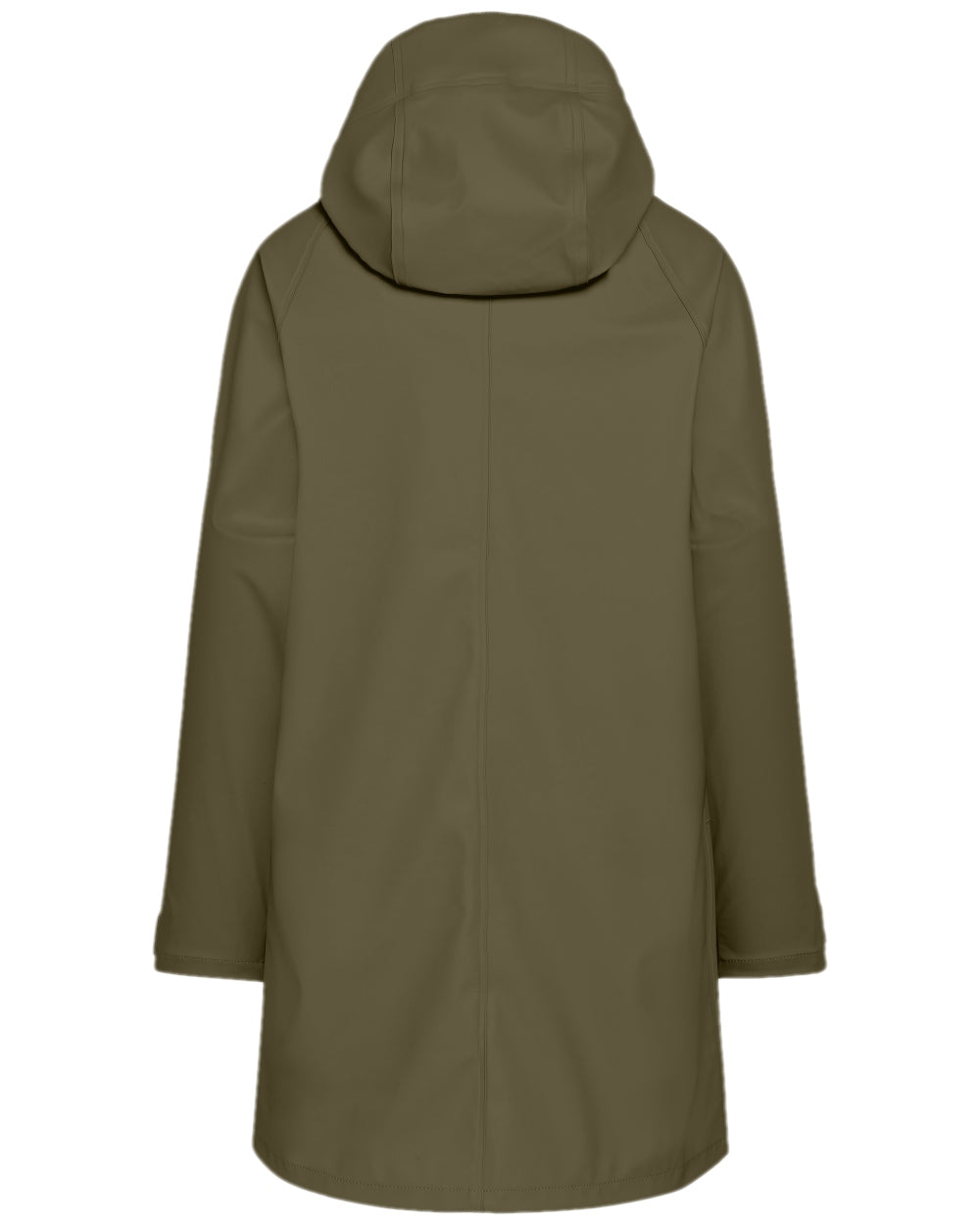 Fog Green Coloured Didriksons Womens Elly Galon Parka on white background