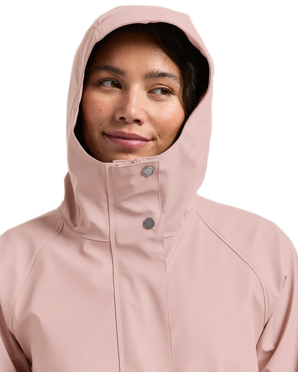 Vintage Pink Coloured Didriksons Womens Elly Galon Parka on white background