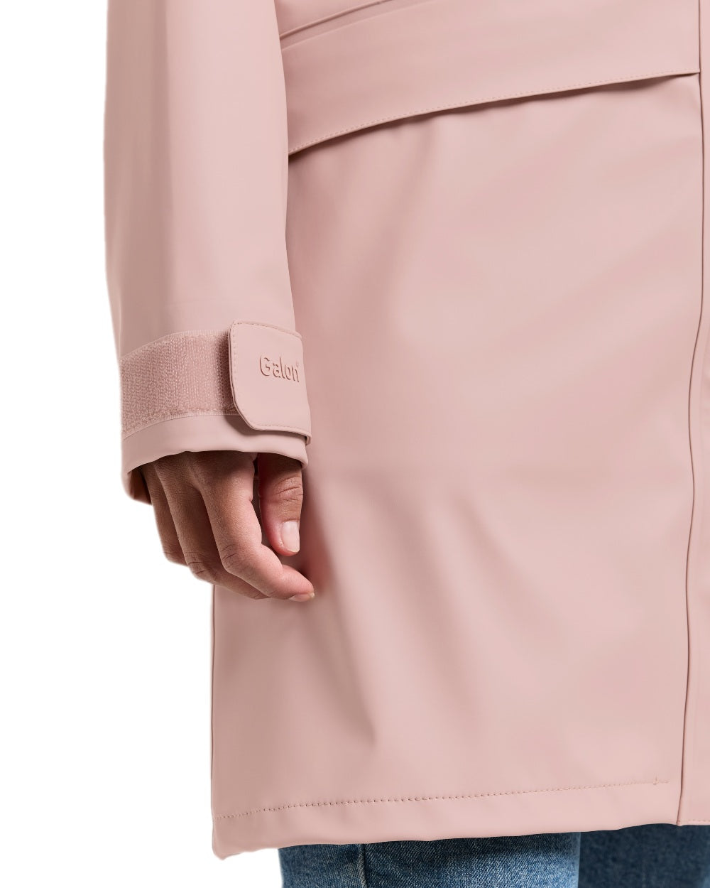 Vintage Pink Coloured Didriksons Womens Elly Galon Parka on white background