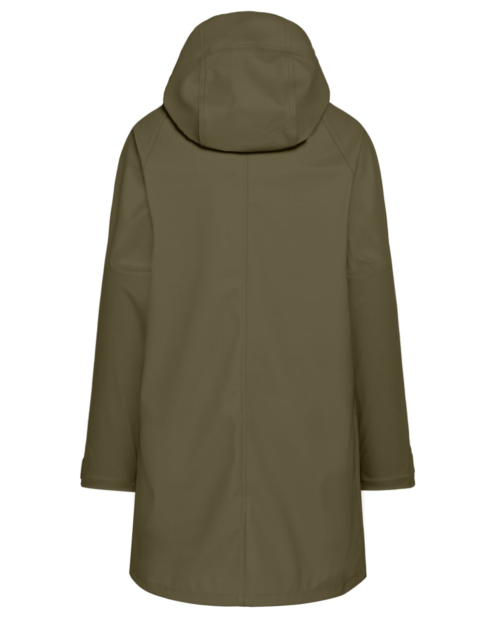 Fog Green coloured Didriksons Womens Elly Parka 4 on white background