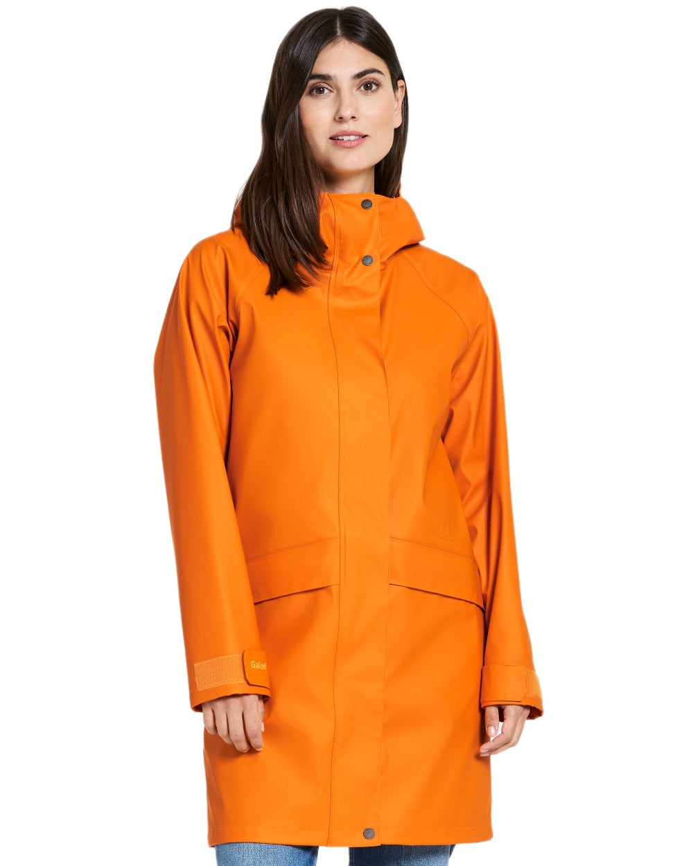 Glow coloured Didriksons Womens Elly Parka 4 on white background