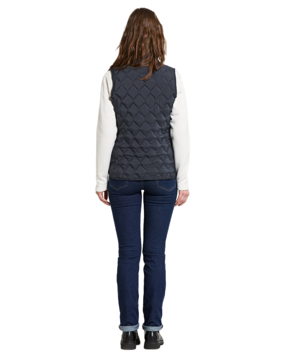 Sleepy Blue coloured Didriksons Womens Evy Vest on white background