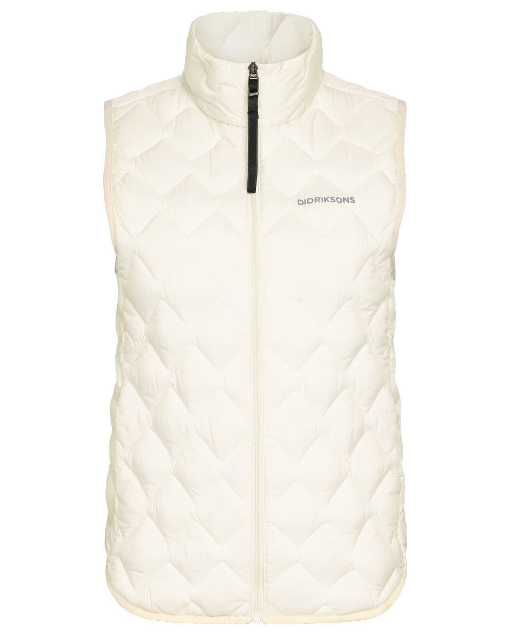 White Foam coloured Didriksons Womens Evy Vest on white background