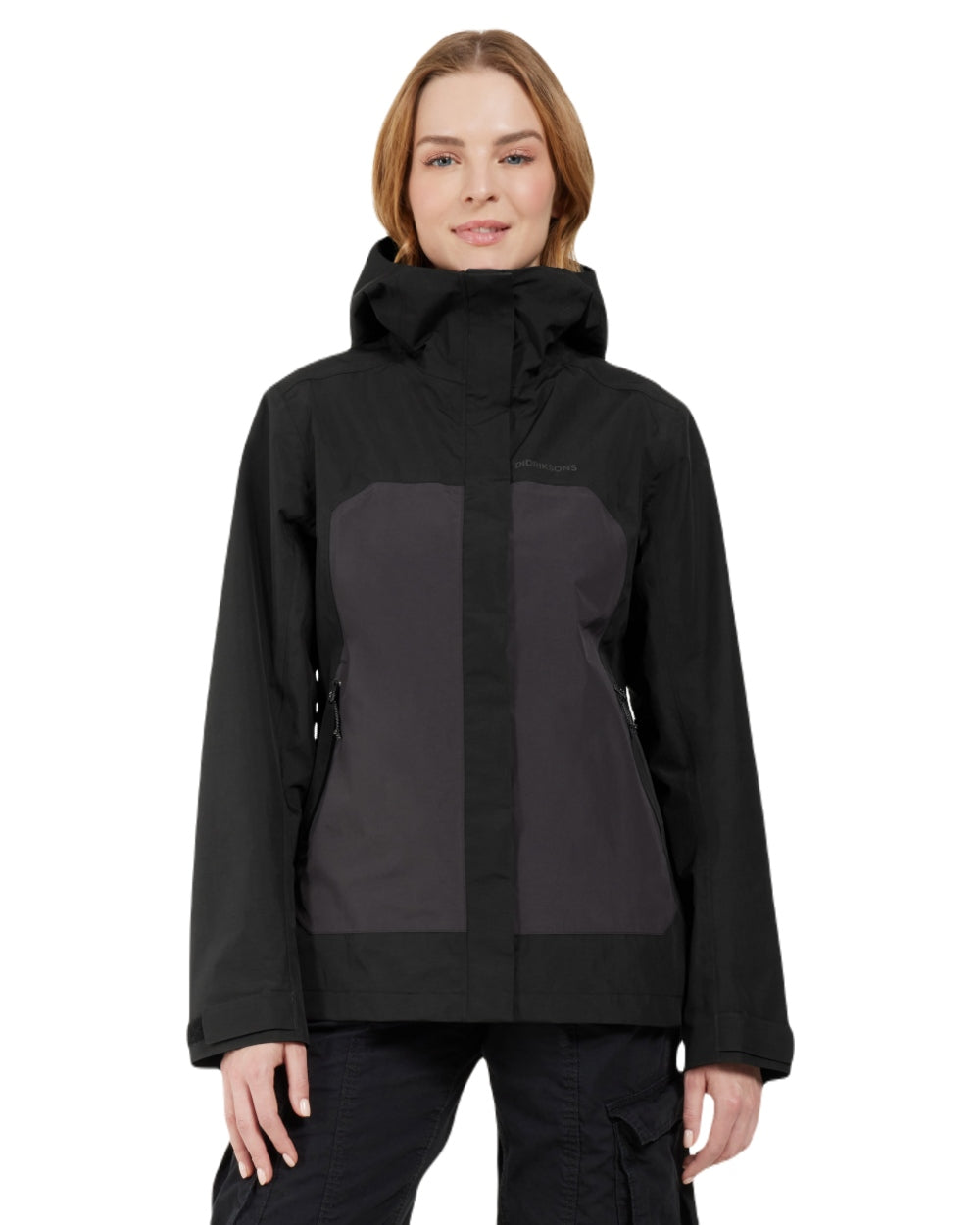 Black coloured Didriksons Womens Grit Jacket 3 on white background