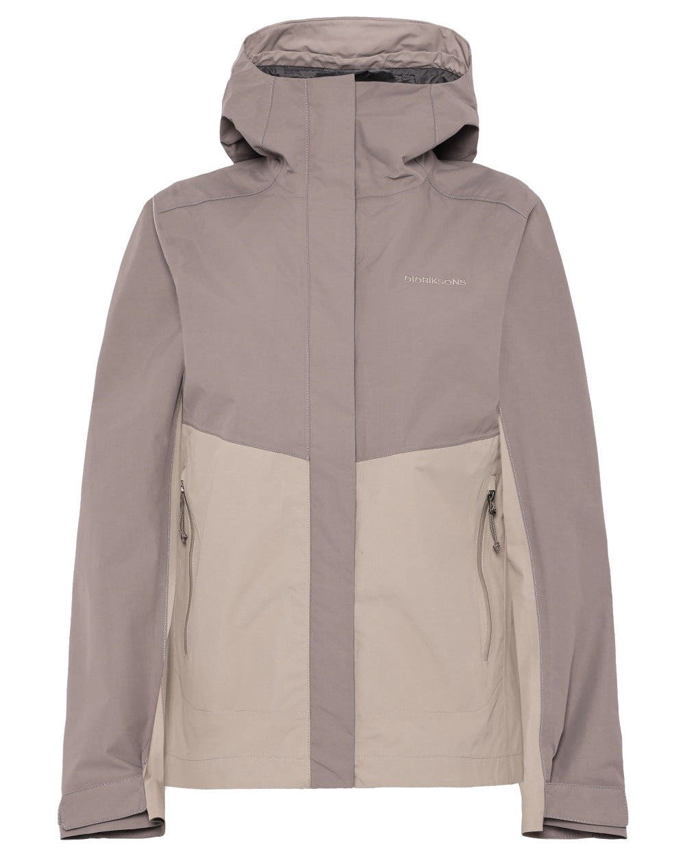 Beach Beige coloured Didriksons Womens Grit Jacket 4 on white background