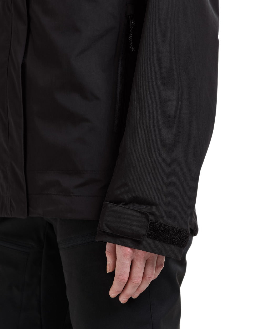 Black coloured Didriksons Womens Grit Jacket 4 on white background
