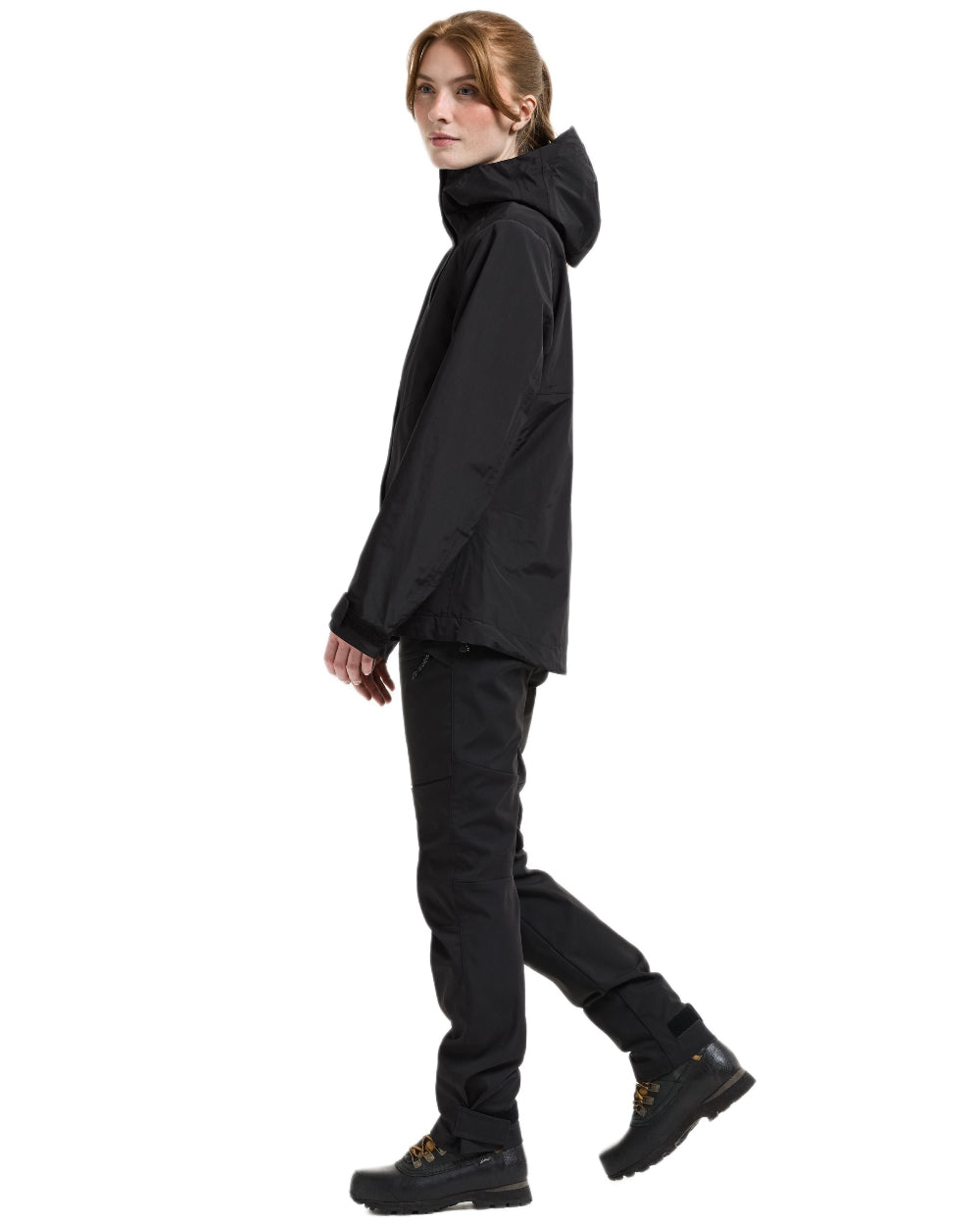 Black coloured Didriksons Womens Grit Jacket 4 on white background