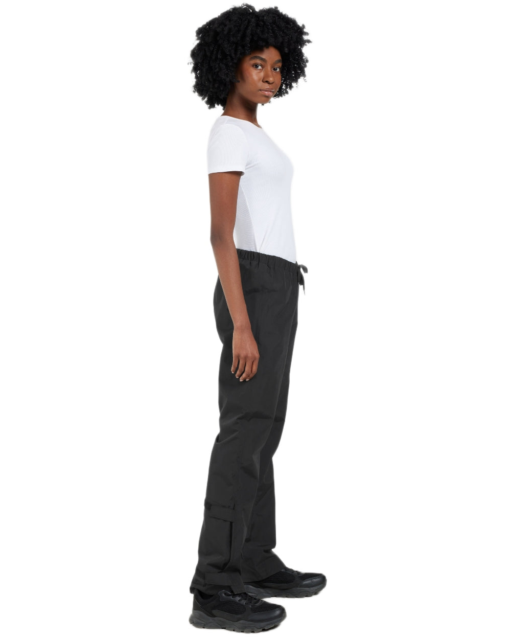 Black coloured Didriksons Womens Grit Pants 4 on white background