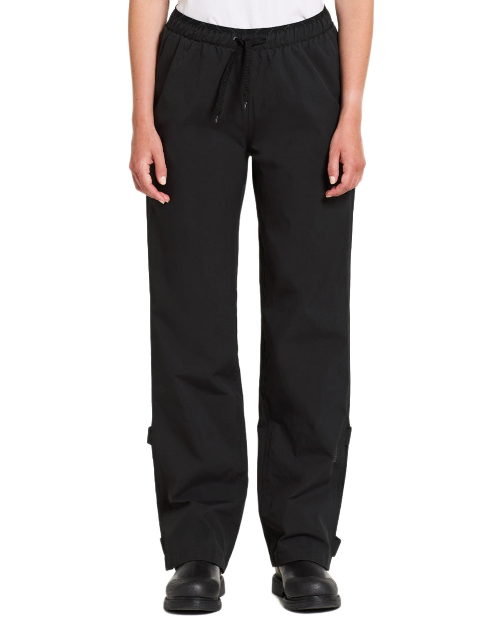 Black coloured Didriksons Womens Grit Pants on white background