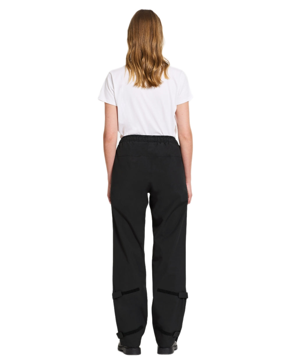 Black coloured Didriksons Womens Grit Pants on white background