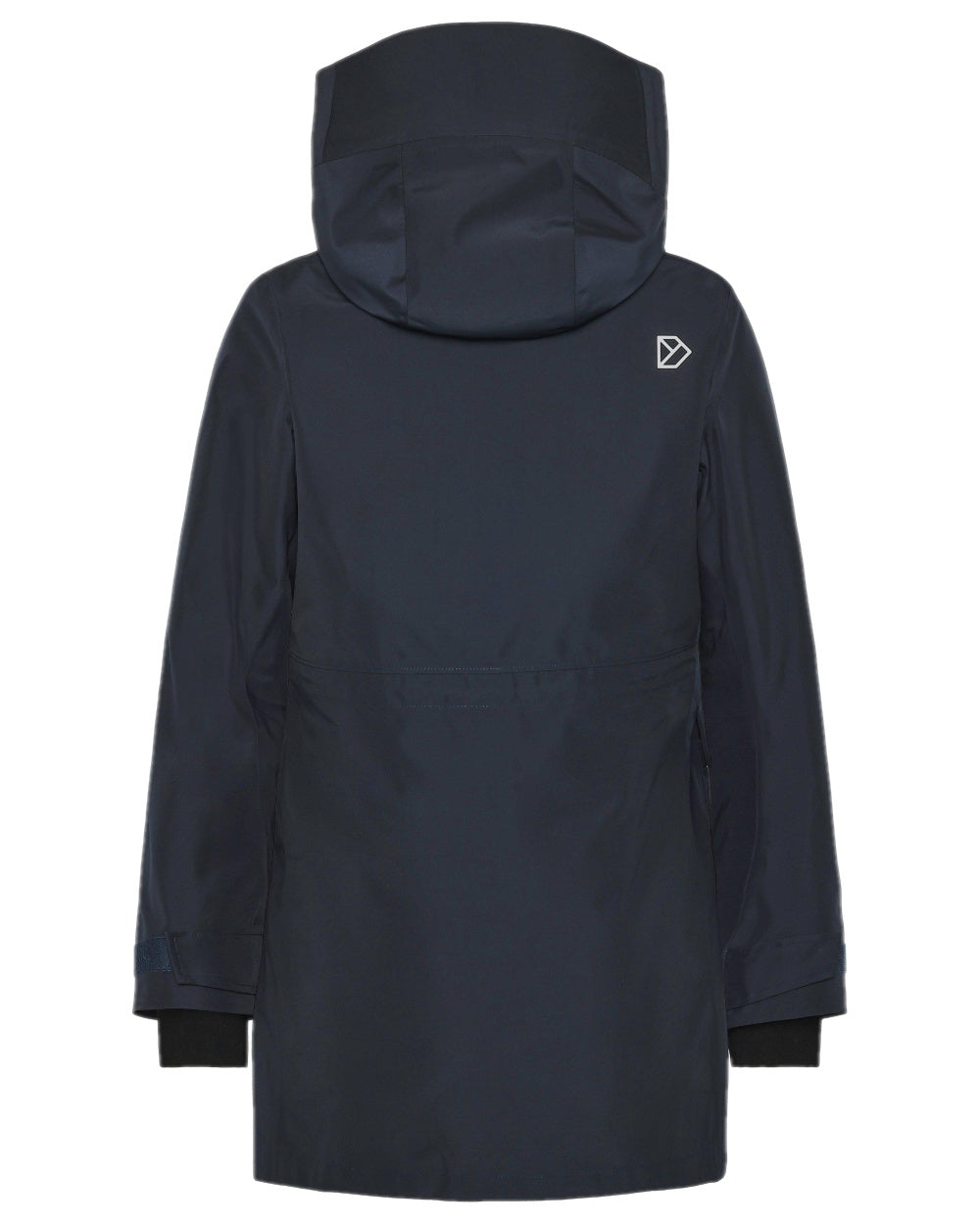 Dark Night Blue Coloured Didriksons Womens Harriet Parka on white background