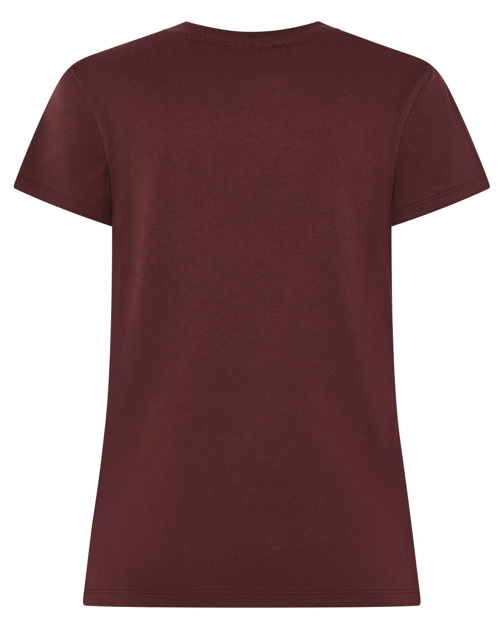 Old Rust coloured Didriksons Womens Ingaro Printed T-Shirt on white background