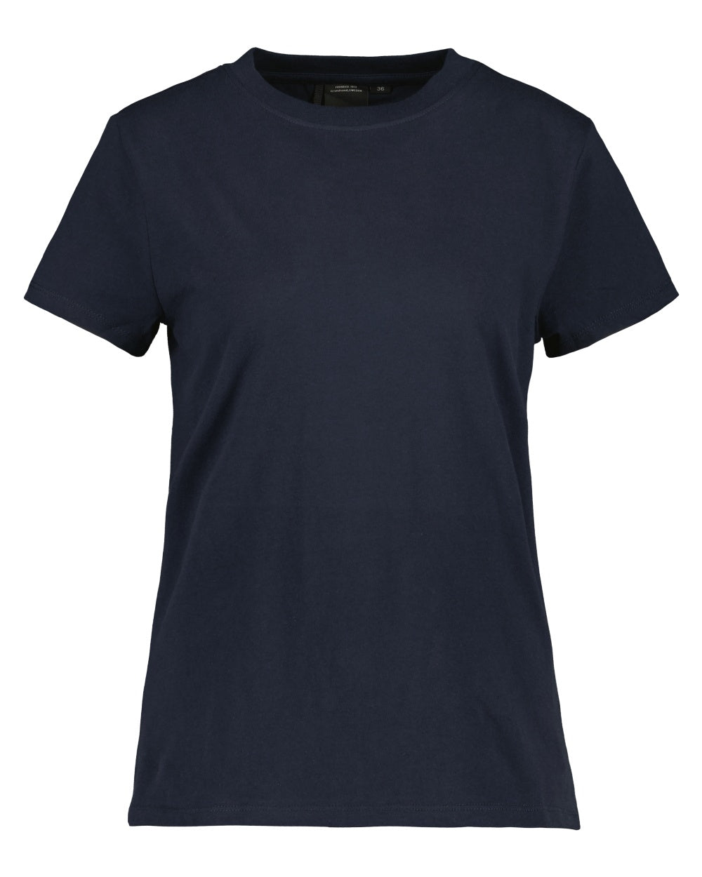 Dark Night Blue coloured Didriksons Womens Ingaro T-Shirt on white background