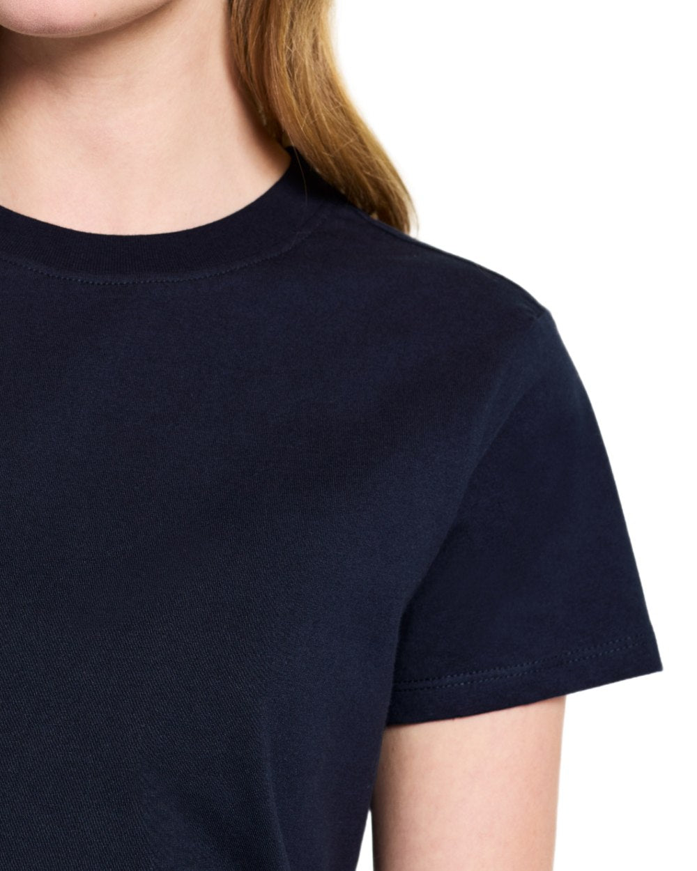 Dark Night Blue coloured Didriksons Womens Ingaro T-Shirt on white background