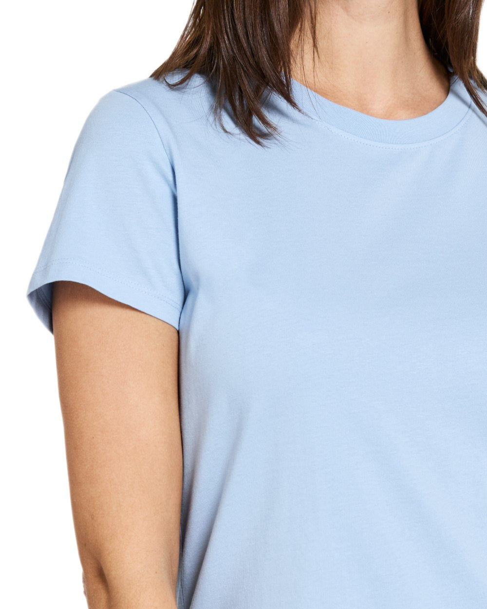 Sea Blue coloured Didriksons Womens Ingaro T-Shirt on white background