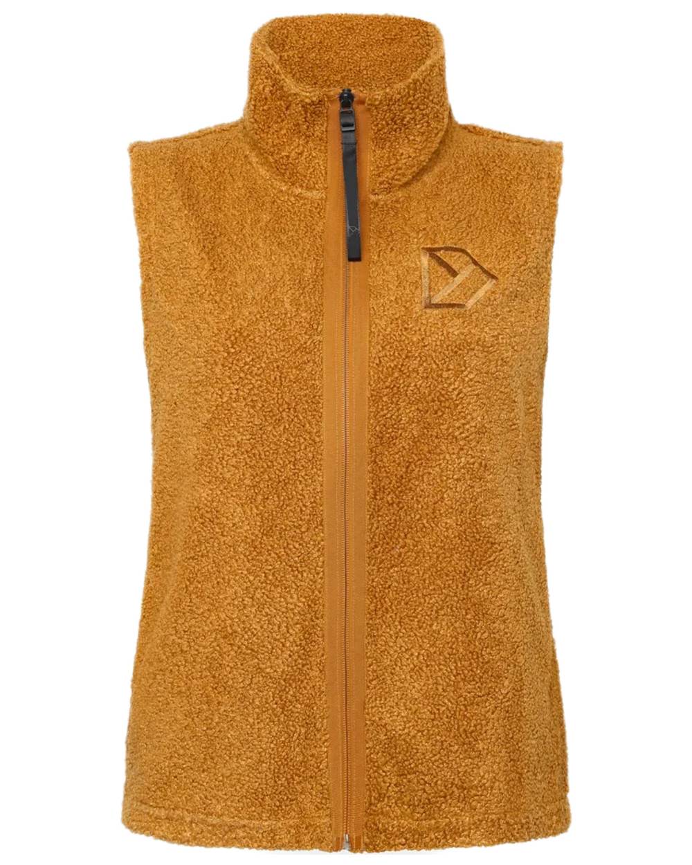Spice Brown coloured Didriksons Womens Kiana Vest on white background