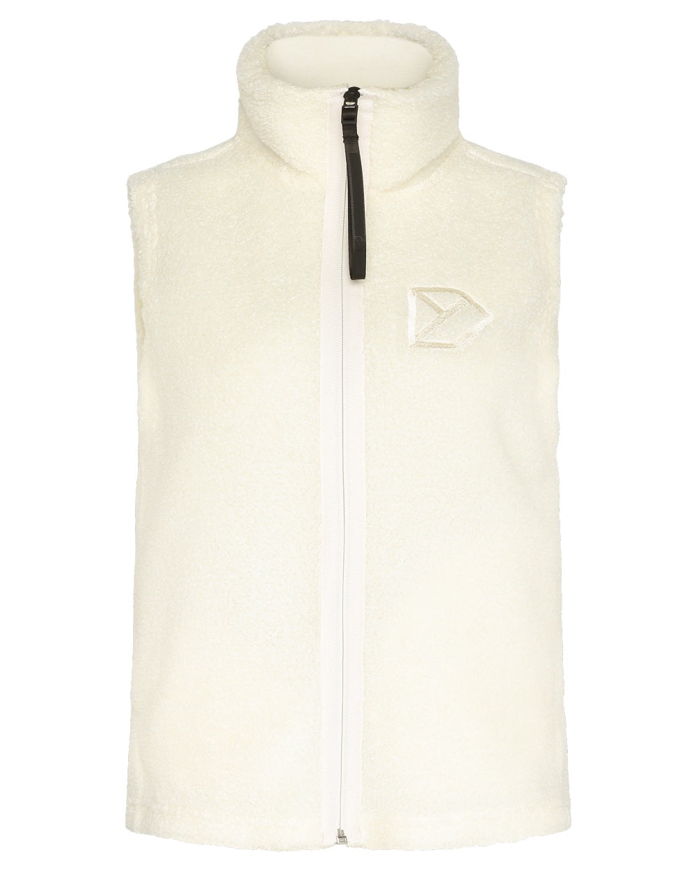 White Foam coloured Didriksons Womens Kiana Vest on white background