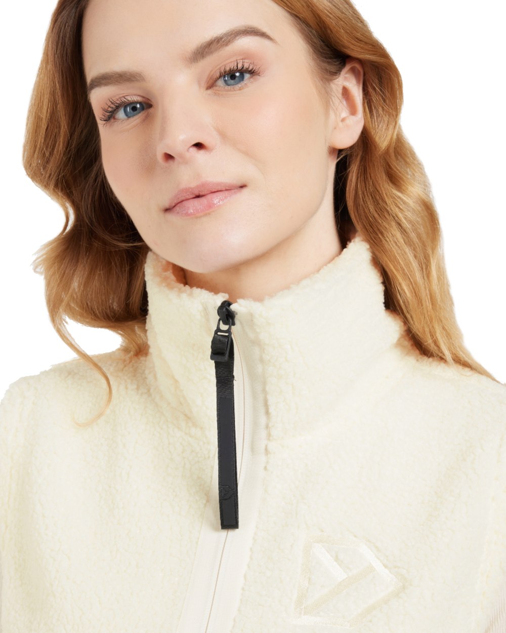 White Foam coloured Didriksons Womens Kiana Vest on white background