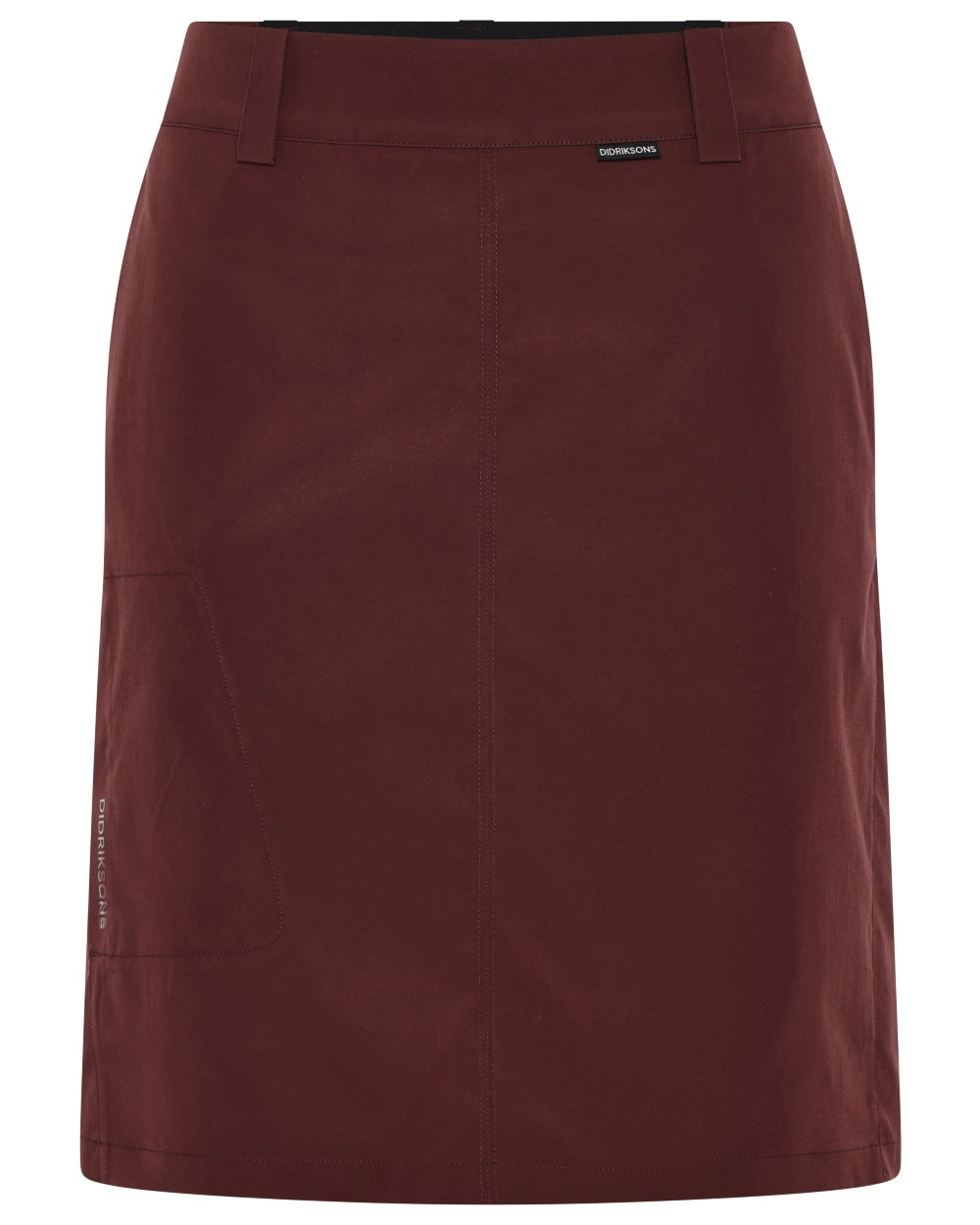 Old Rust coloured Didriksons Womens Liv Skirt on white background