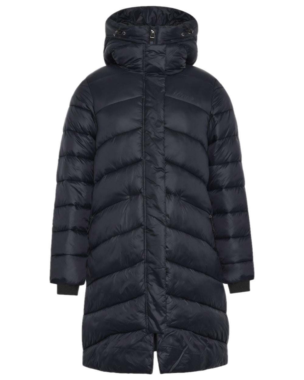 Black Coloured Didriksons Womens Marion Parka on white background