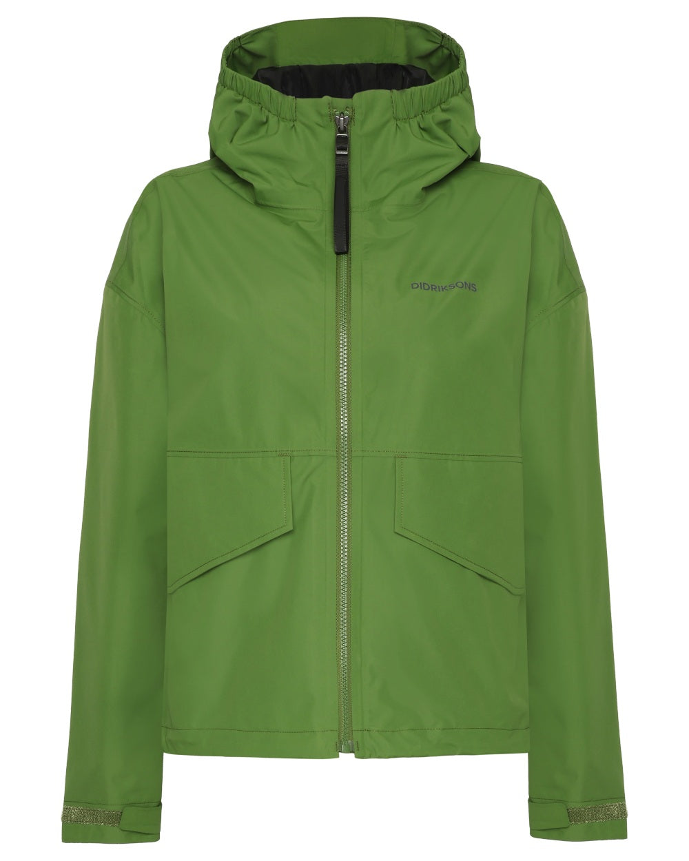 Velvet Green coloured Didriksons Womens Milena Jacket on white background