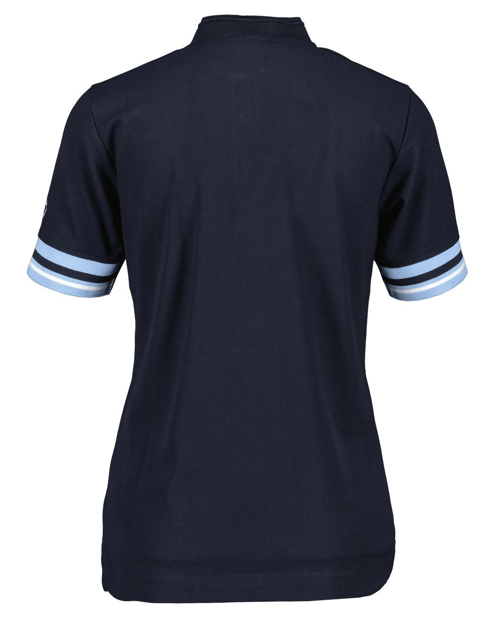 Dark Night Blue coloured Didriksons Womens Patty Polo T-Shirt on white background