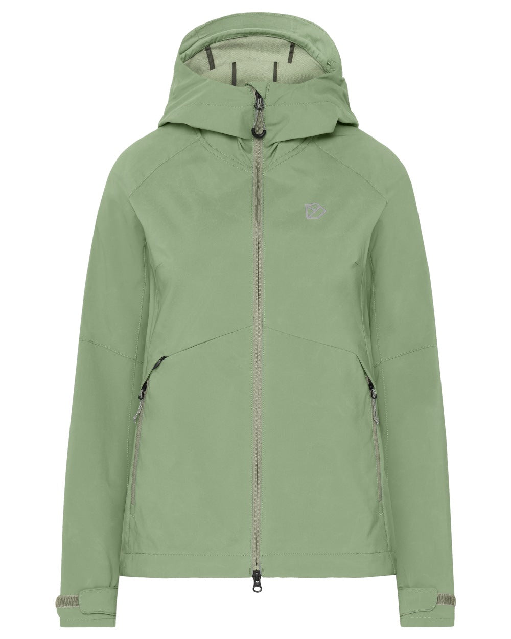 Light Moss coloured Didriksons Womens Petra Jacket on white background