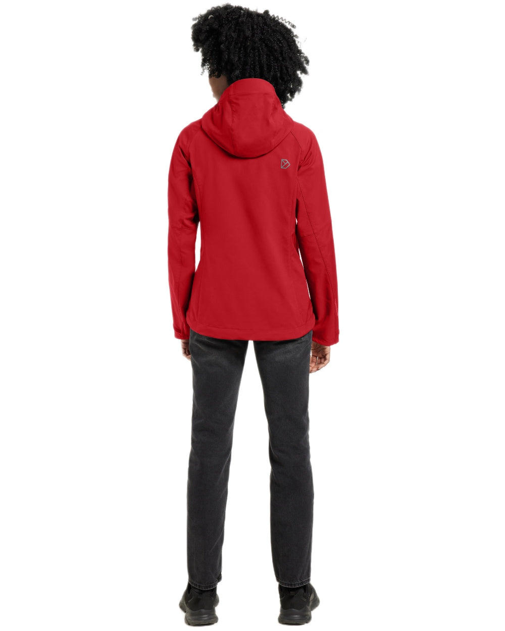 Spring Red coloured Didriksons Womens Petra Jacket on white background