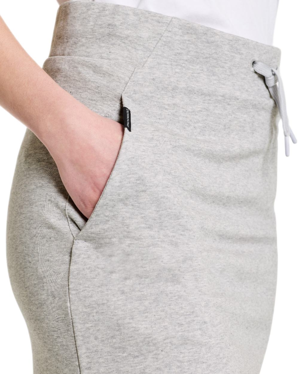 Aluminum Melange coloured Didriksons Womens Reso Skirt on white background