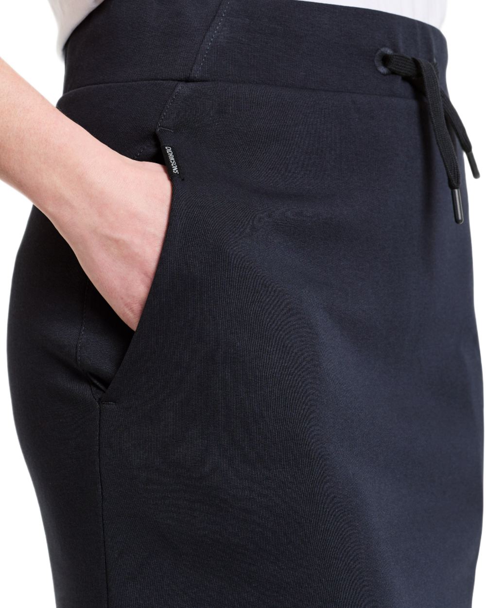 Navy coloured Didriksons Womens Reso Skirt on white background