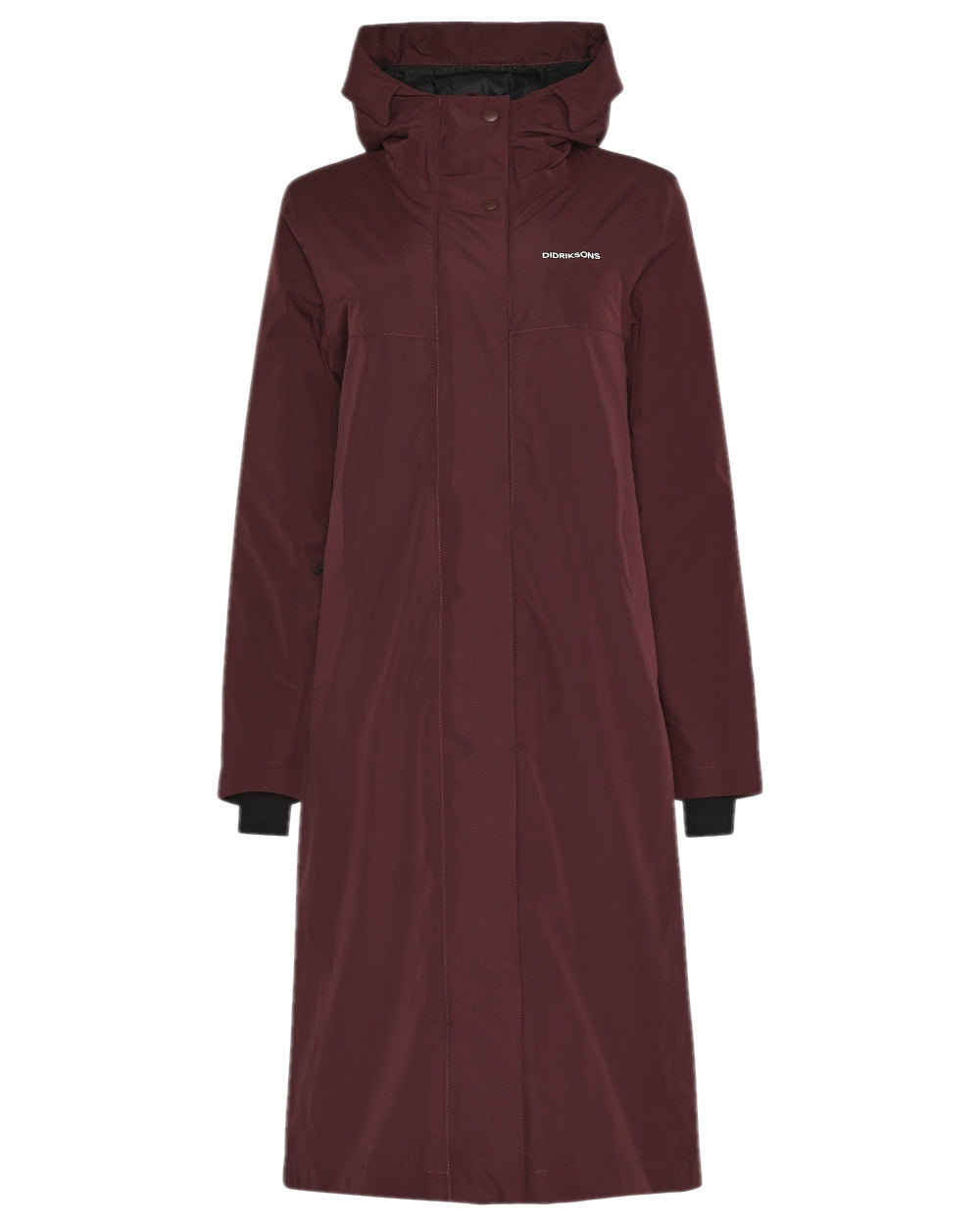 Old Rust Coloured Didriksons Womens Selina Parka on white background