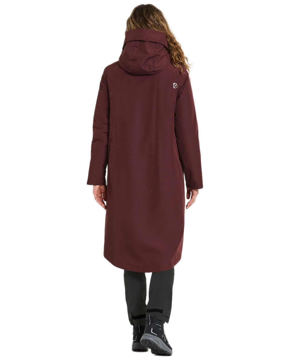 Old Rust Coloured Didriksons Womens Selina Parka on white background