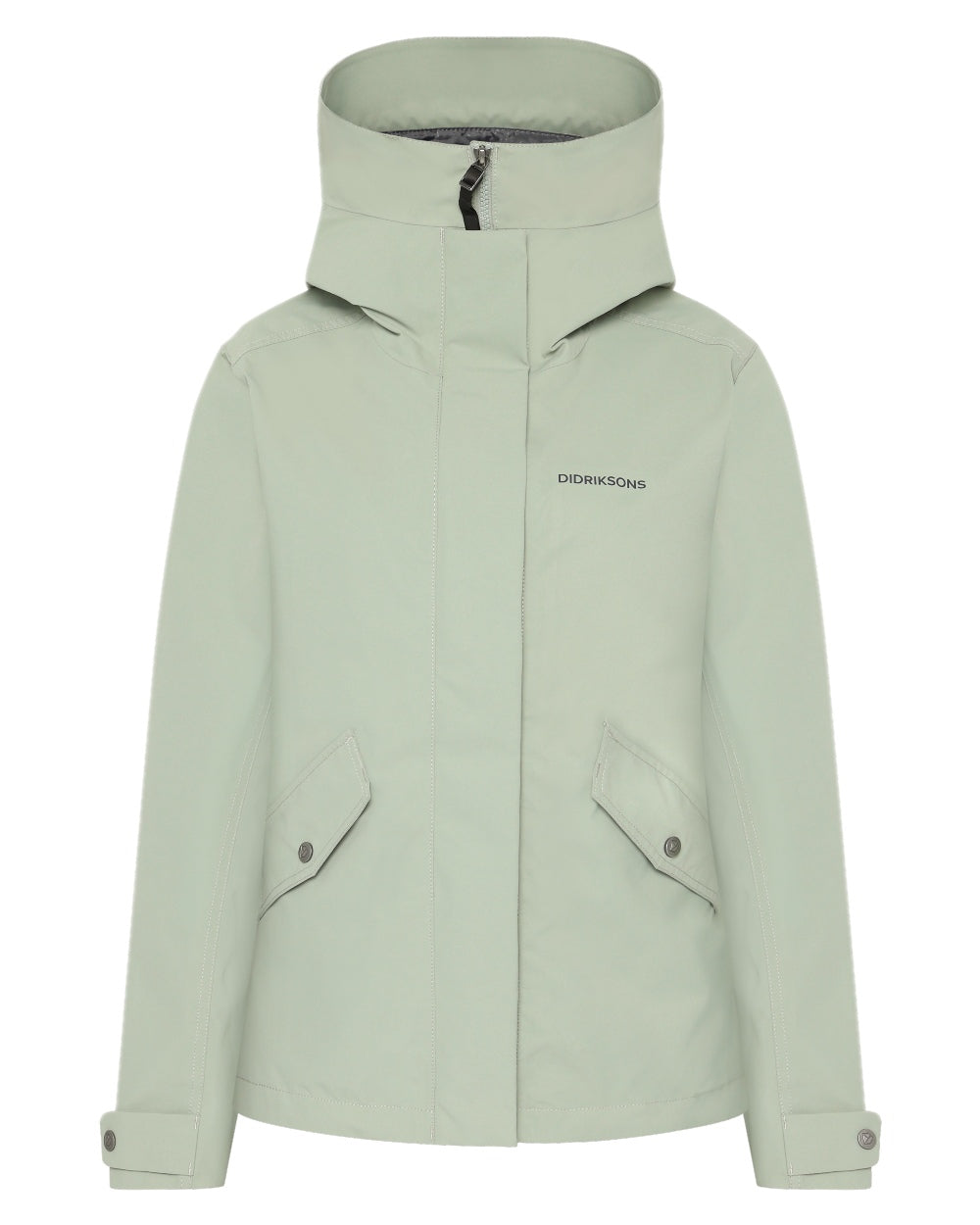 Wilted Leaf coloured Didriksons Womens Silja Jacket on white background