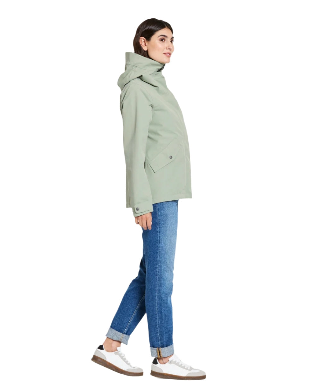 Wilted Leaf coloured Didriksons Womens Silja Jacket on white background
