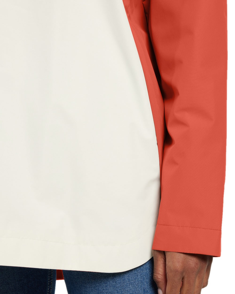 Brique Red Dark Blue White coloured Didriksons Womens Thyra Jacket 3 on white background