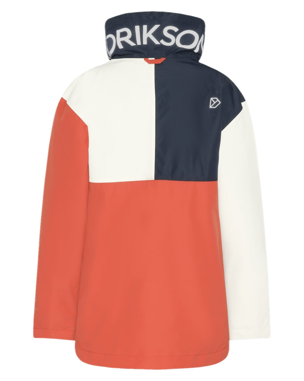 Brique Red Dark Blue White coloured Didriksons Womens Thyra Jacket 3 on white background