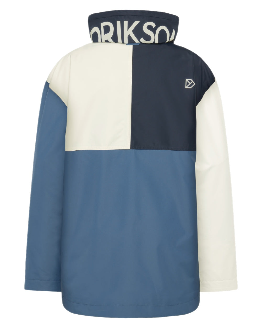 True Blue Dark Blue White coloured Didriksons Womens Thyra Jacket 3 on white background