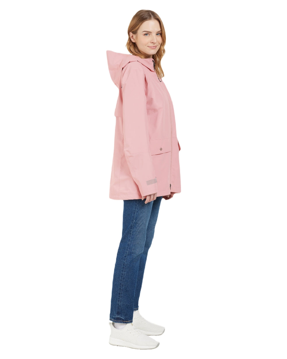 Oyster Lilac coloured Didriksons Womens Tone Parka on white background
