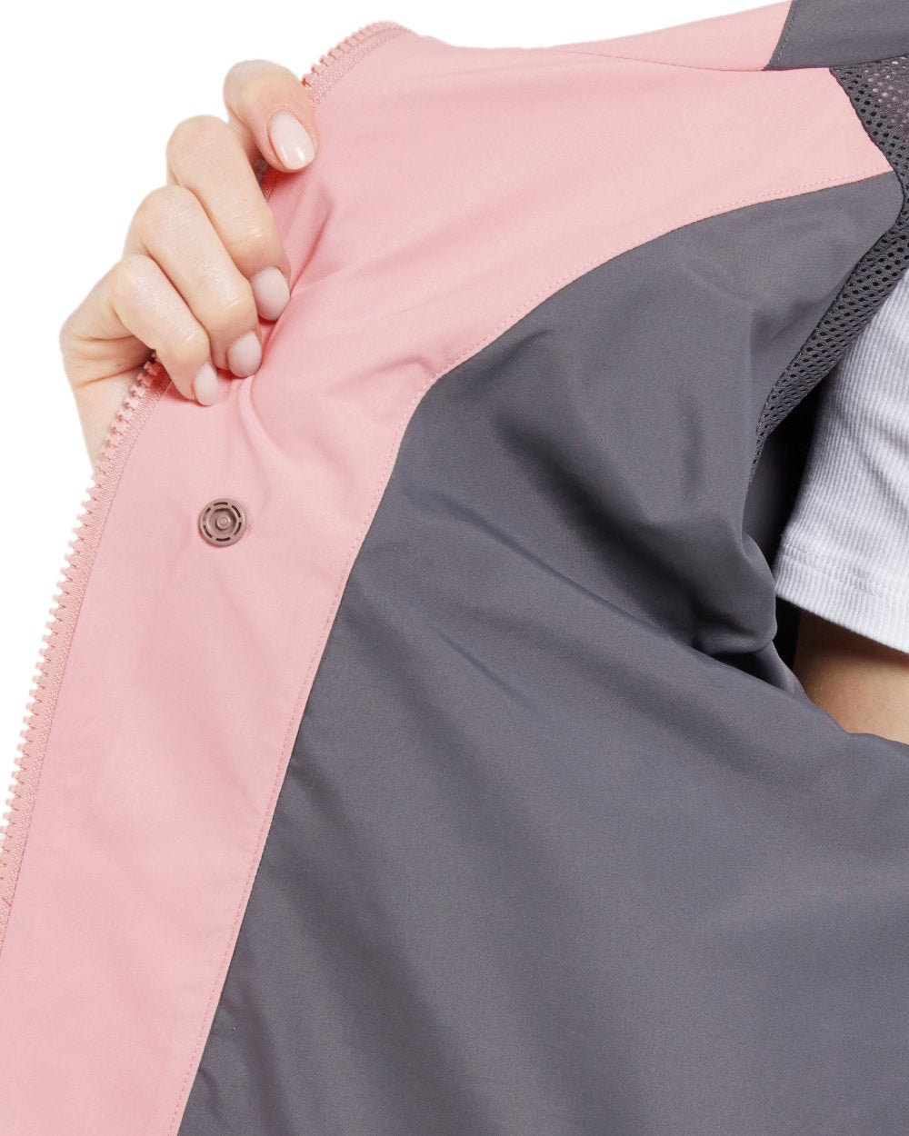 Oyster Lilac coloured Didriksons Womens Tone Parka on white background