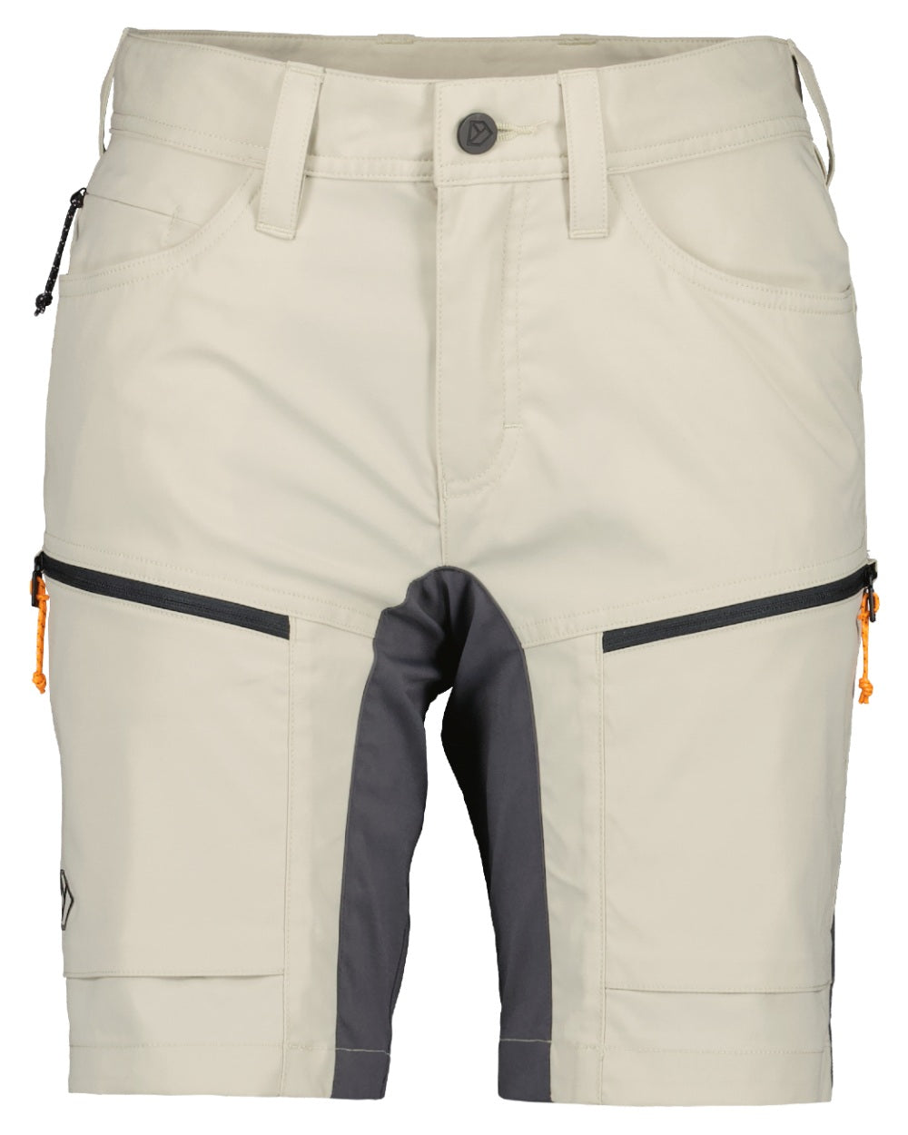 Light Beige coloured Didriksons Womens Tucana Shorts on white background