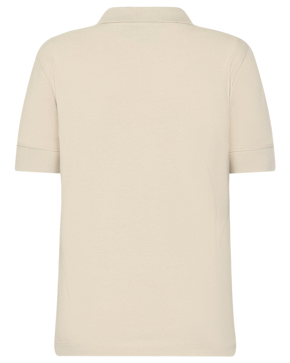 Light Beige coloured Didriksons Womens Wivi Polo T-Shirt on white background