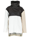 Beige/Black/White coloured Didriksons Thyra Womens Jacket 2 on white background #colour_beige-black-white